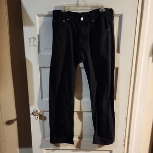 Men's Black Access Jeans 34x34